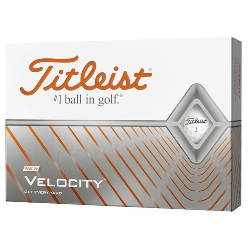 Titleist Velocity White 1 Dozen Golf Balls