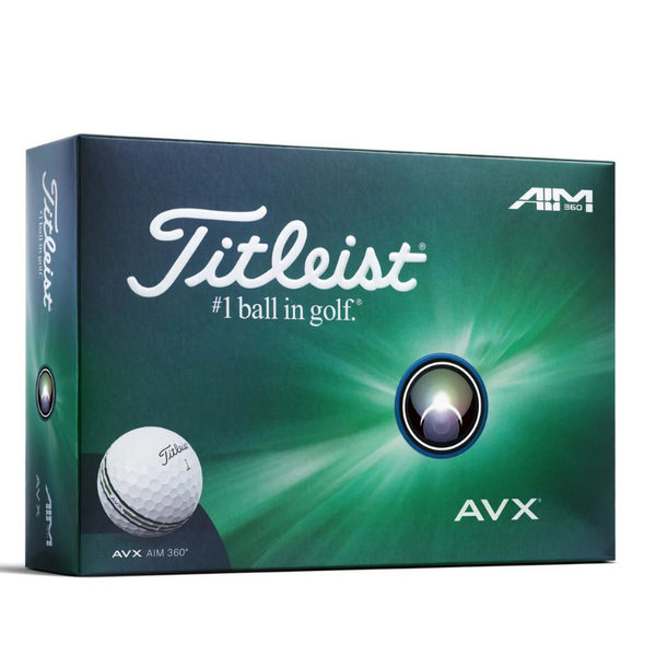 Titleist AVX AIM 360 Golf Balls [DOZEN][WHITE]