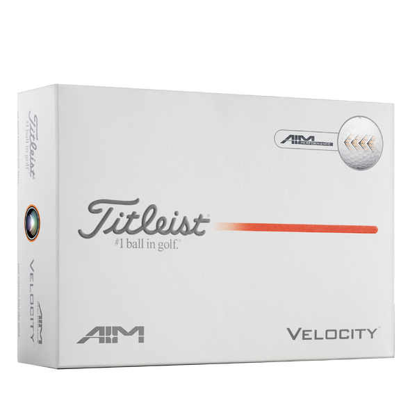 Titleist AIM Velocity Golf Balls [WHITE][DOZEN]