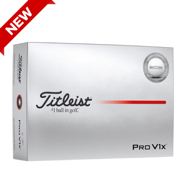 Titleist Pro V1x AIM Enhanced Balls [WHITE][DOZEN]