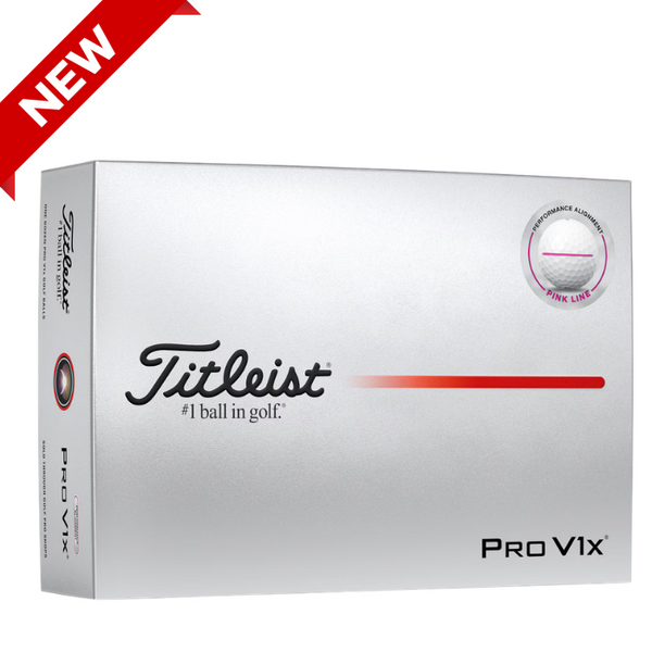 Titleist Pro V1x Performance Pink Balls [WHT/PNK][DOZEN]