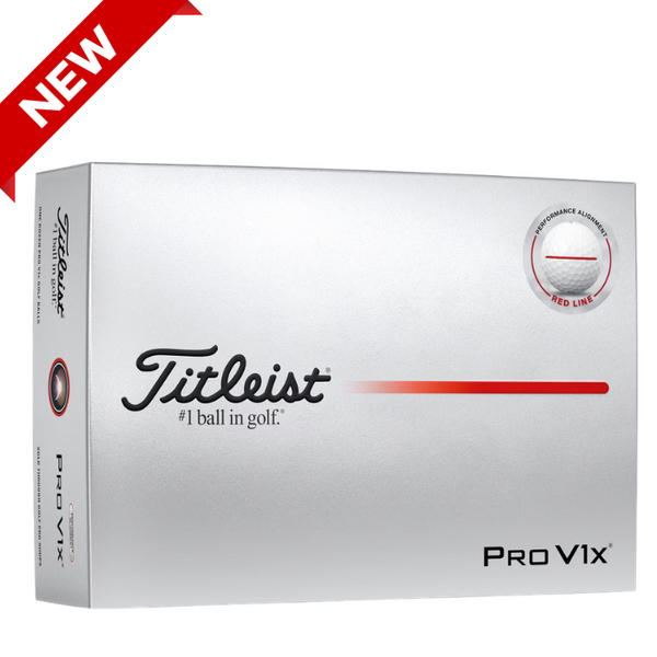 Titleist Pro V1x Performance Red Balls [WHT/RED][DOZEN]