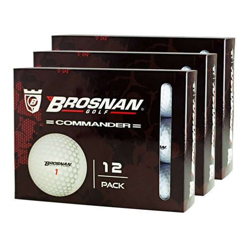 Brosnan Commander Golf Balls - 3 Dozen