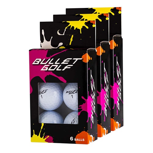 Bullet White Golf Balls - 18 Pack