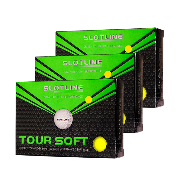 Slotline Tour Soft Golf Balls - 3 Dozen Yellow