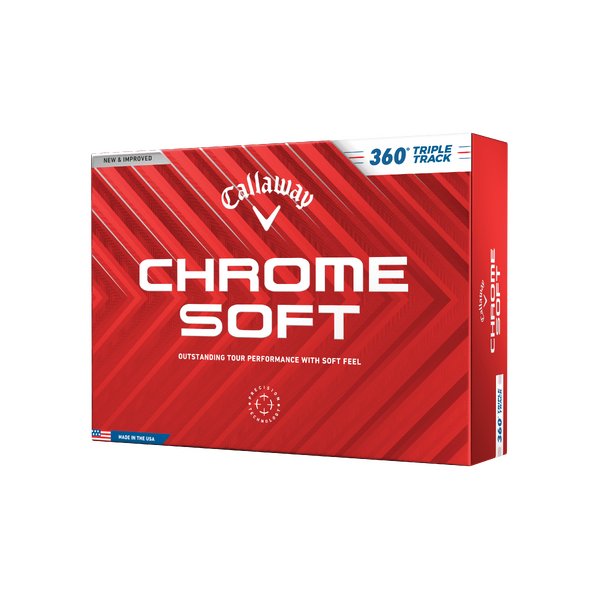 Callaway Chrome Soft Triple Track 360° Golf Balls [WHITE] 