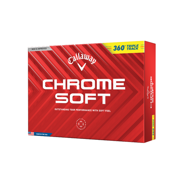 Callaway Chrome Soft Triple Track 360° Golf Balls [YELLOW] 