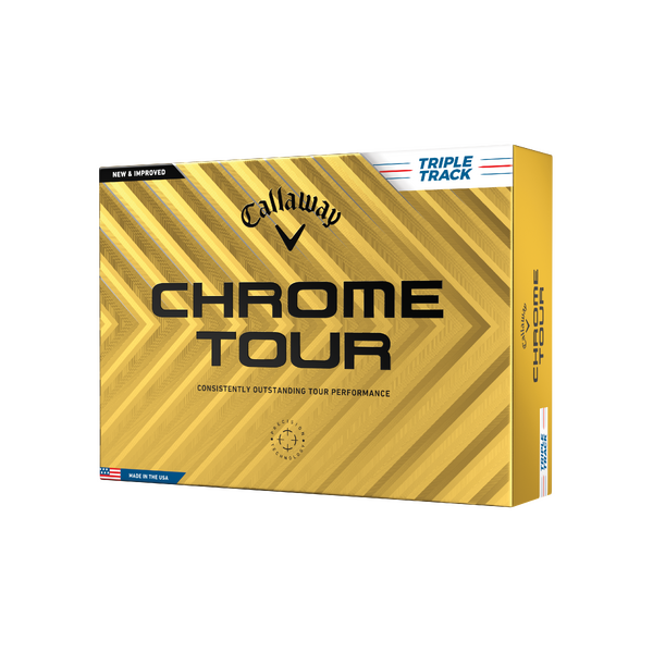 Callaway Chrome Tour Triple Track Golf Balls [WHITE] 