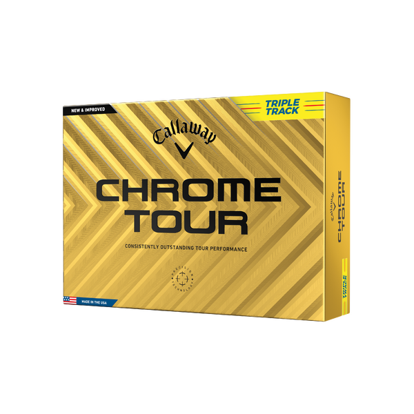 Callaway Chrome Tour Triple Track Golf Balls [YELLOW] 