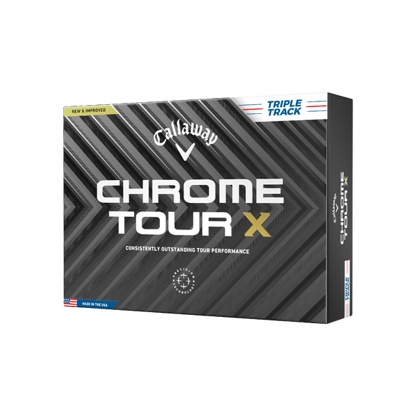 Callaway Chrome Tour X Triple Track Golf Balls [WHITE]