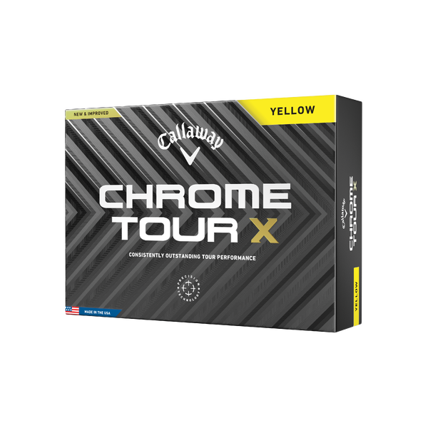 Callaway Chrome Tour X Golf Balls [YELLOW]