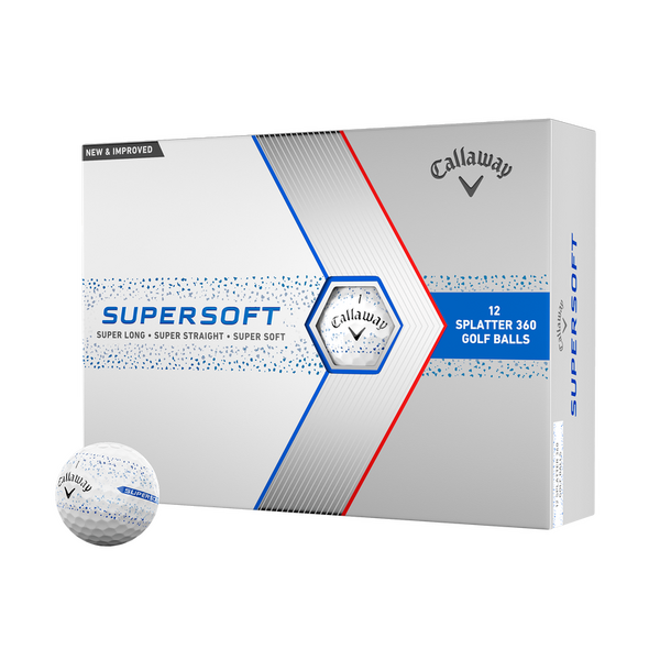 Callaway Supersoft Splatter 360 Golf Balls [BLUE]