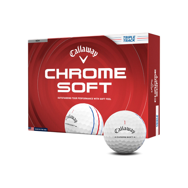 Callaway Chrome Soft Triple Track Balls [WHITE][DOZEN]