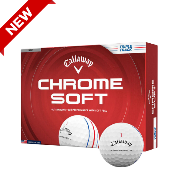 Callaway Chrome Soft Triple Track Balls [WHITE][DOZEN]