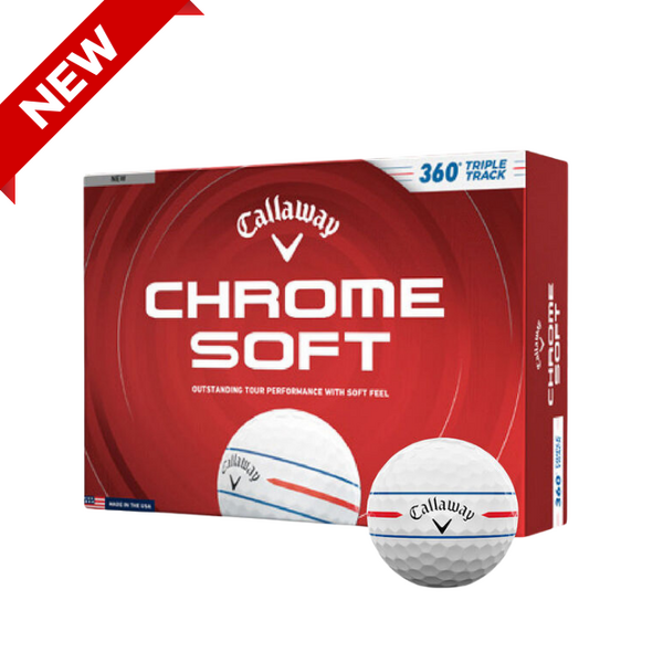 Callaway Chrome Soft 360 Triple Track Balls [WHITE][DOZEN]