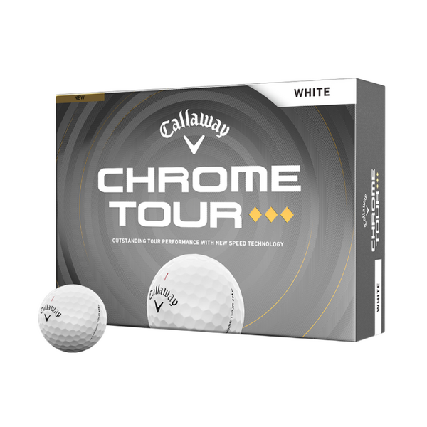 Callaway Chrome Tour Triple Diamond Balls [WHITE][DOZEN]