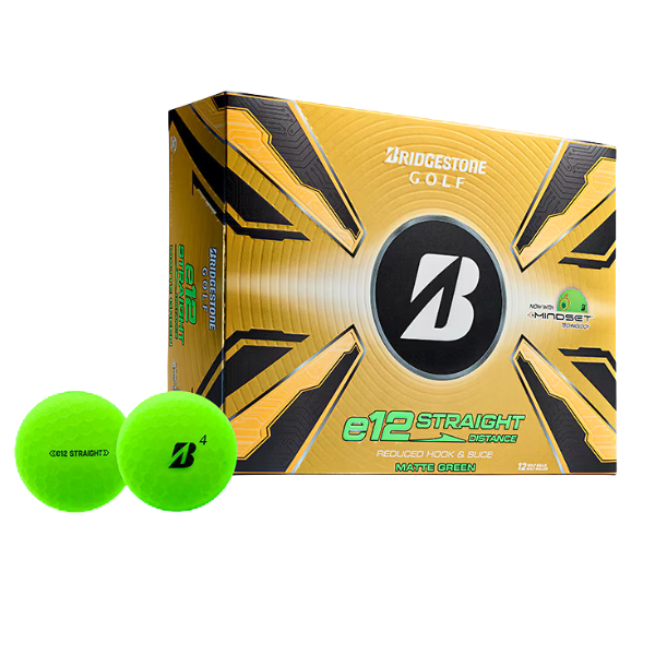 Bridgestone E12 Straight Golf Balls [2025][GREEN][DOZEN]