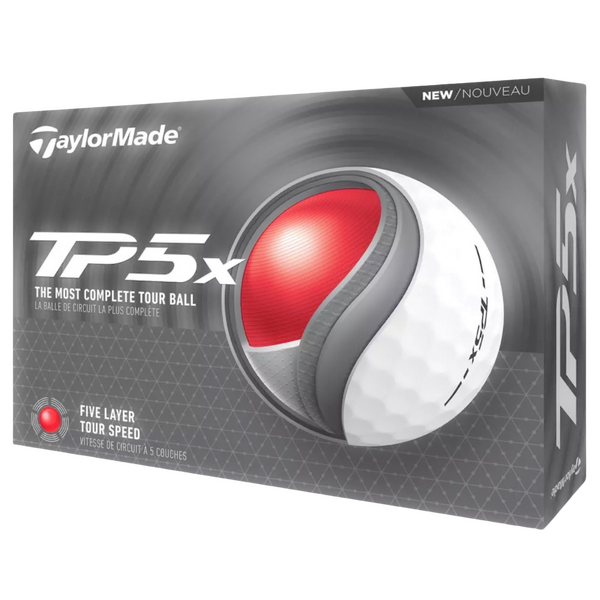 TaylorMade TP5X Golf Balls [WHITE]