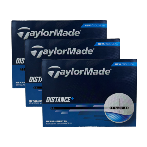 TaylorMade Distance Plus Golf Balls [WHITE][3 DOZEN]