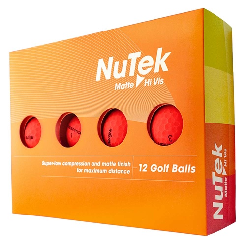 Prosimmon Nutek Golf Balls Matte Red