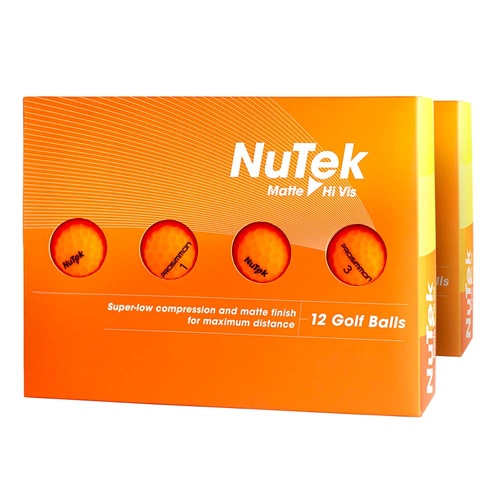 Nutek Golf Balls Orange  - 2 Dozen