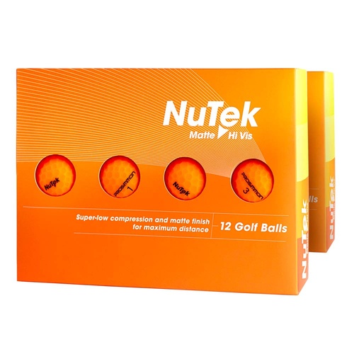 Prosimmon Nutek Golf Balls Matte Orange  - 2 Dozen