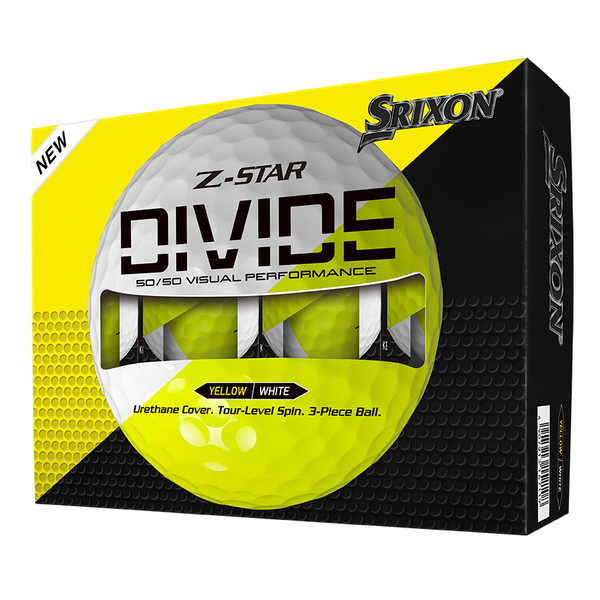 Srixon Z Star Divide Golf Balls [2025][WHT/YEL][DOZEN]