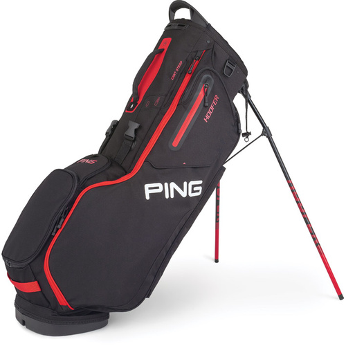 PING Hoofer Stand Bag -[Black/Scarlet]