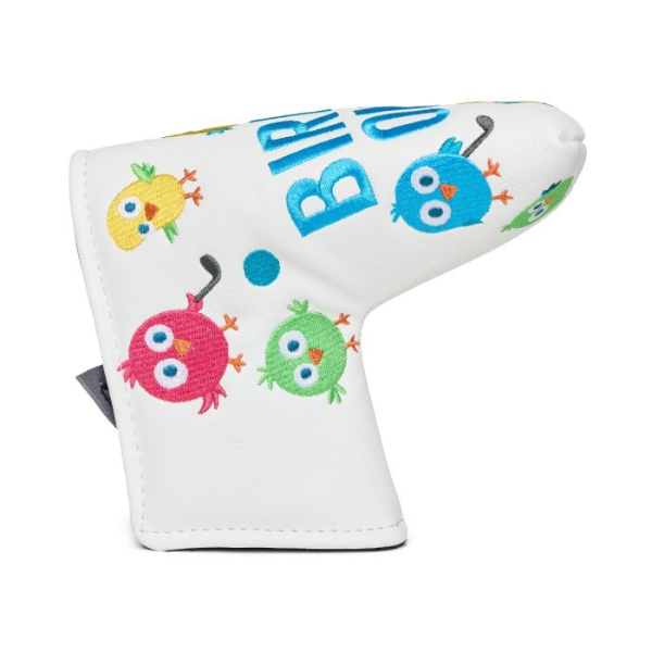 GF Birdies Only Blade Putter Head Cover [WHITE]