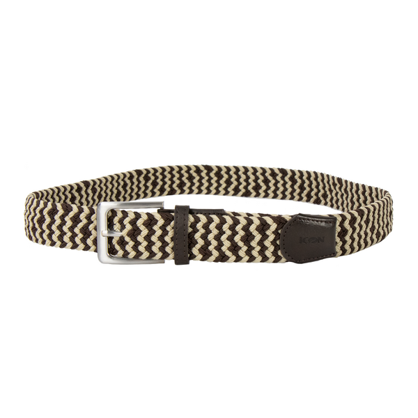 Prosimmon Icon Two Tone Braided Belt [CHOC] [Size: M]