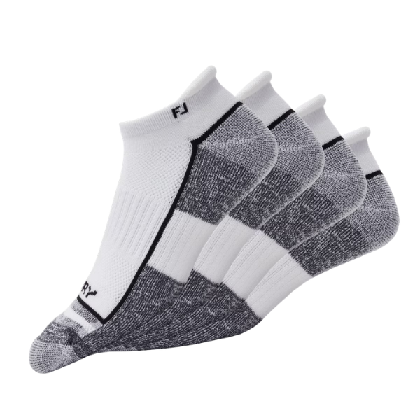 FJ Pro Dry Roll Tab Sport Men's Socks [WHITE][2 PACK]