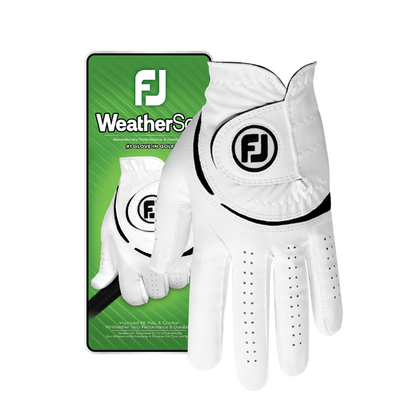 FootJoy WeatherSof Golf Glove [WHITE][HAND:MLH][SIZE:S]