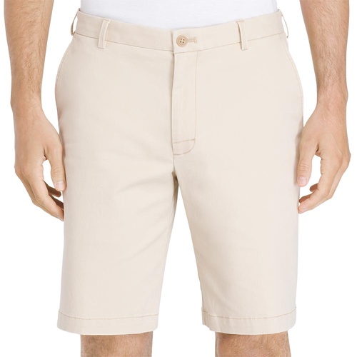 IZOD Flat Front Stretch Chino Shorts - Pale Khaki [Size:40]