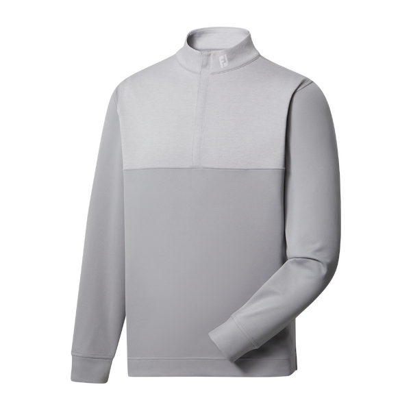 FJ Heather Yoke Half Zip Pullover [GREY][Size:XL]