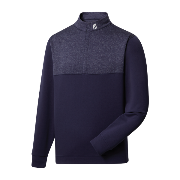 FJ Heather Yoke Half Zip Pullover [NAVY][Size:S]