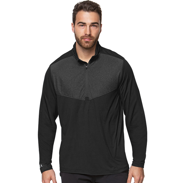 Antigua Tilt Quarter Zip Pullover [BLACK][M]