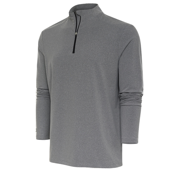 Antigua Swing Set Quarter Zip Pullover [BLACK][M]