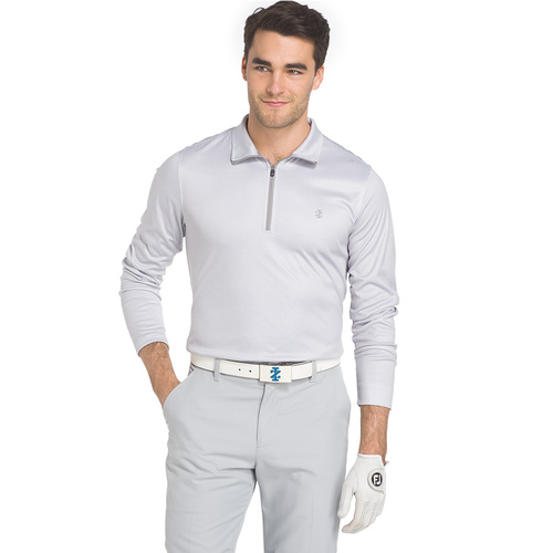 IZOD LS Houndstooth Print Pullover - Cinderblock [Size:XX Large]