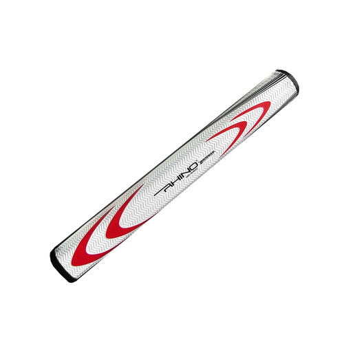 Rhino Mid Putter Grip - White/Red