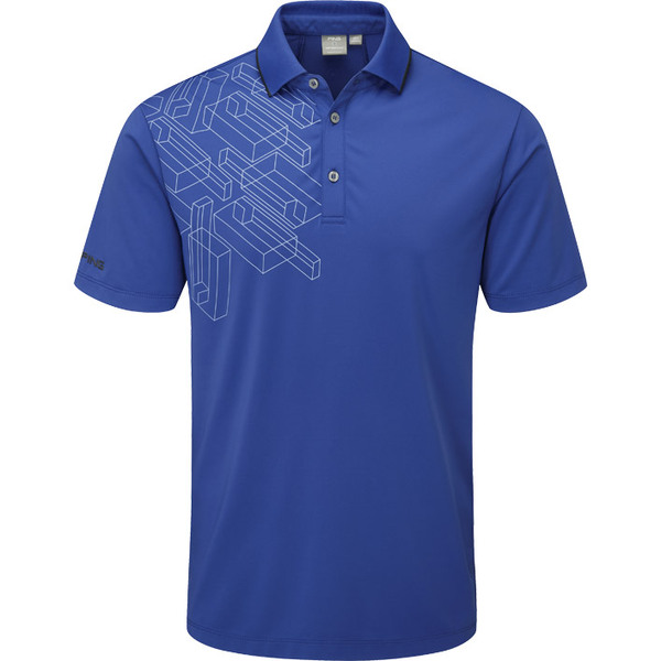 PING 1A Putter Men's Polo [Blue Surf] [Size: L]