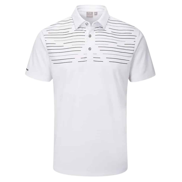 PING Portman Men's Polo - White/Navy