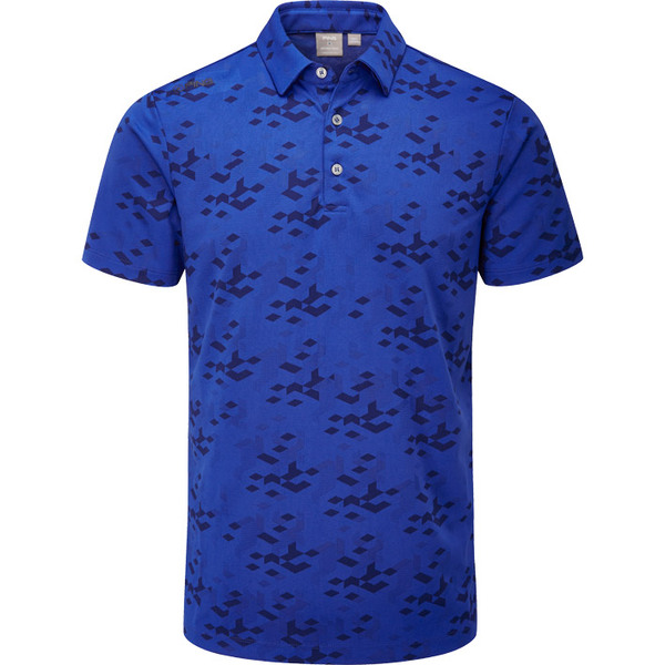 PING Rae Men's Polo [BLUE SURF][L]
