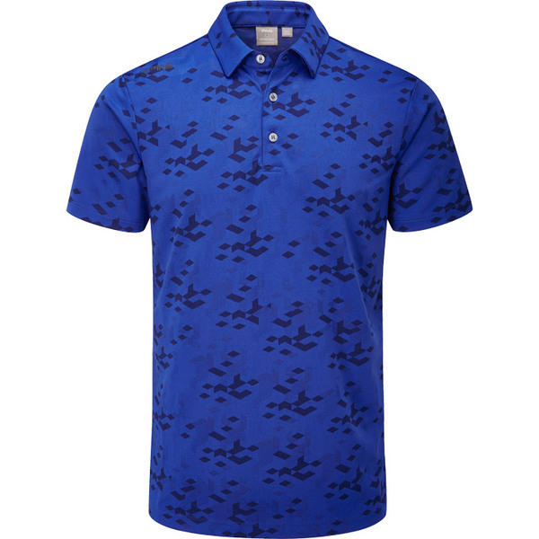 PING Rae Men's Polo [Blue Surf] [Size: L]