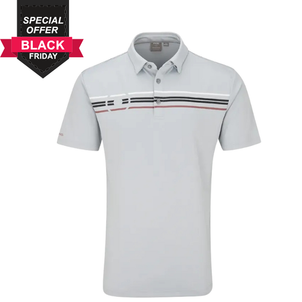 PING Morten Men's Polo [PEARL GREY][M]