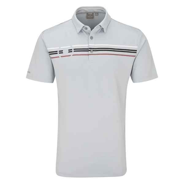 PING Morten Men's Polo [PEARL GREY][M]