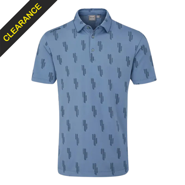PING Arizona Cactus Men's Polo [CORONET BLUE MULTI][L]