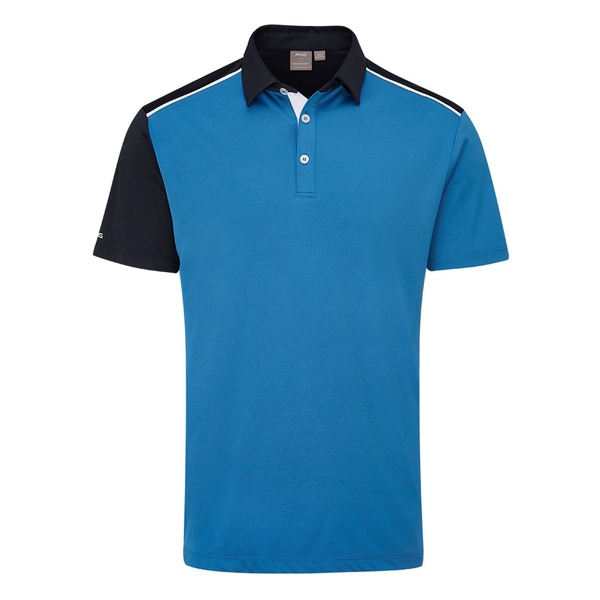 PING Mack Men's Polo [DANUBE/NAVY][M]