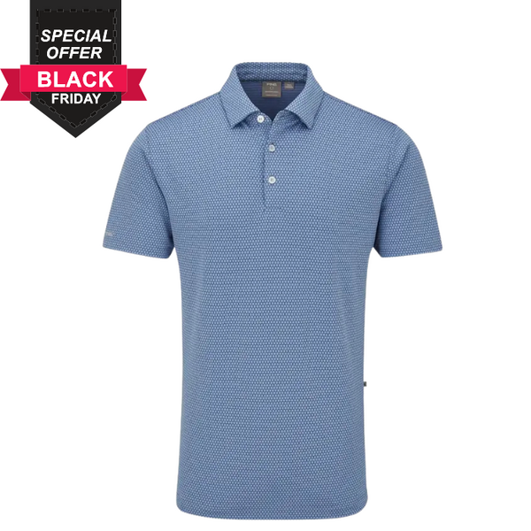 PING Halcyon Men's Polo [STONE BLUE][M]