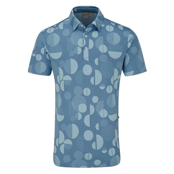 PING Jay Men's Polo [STONE BLUE][S]