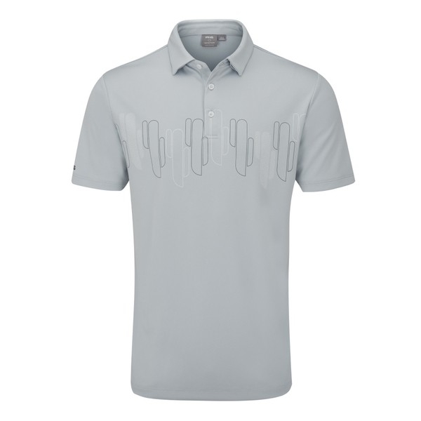 PING Arizona Cactus Men's Polo [PEARL GREY][L]